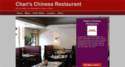 Desktop Screenshot of chansrestaurant.net